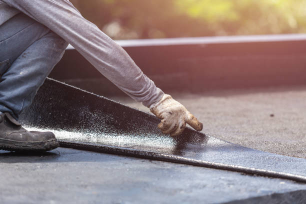 Professional Waterproofing technician working in Mansfield, OH